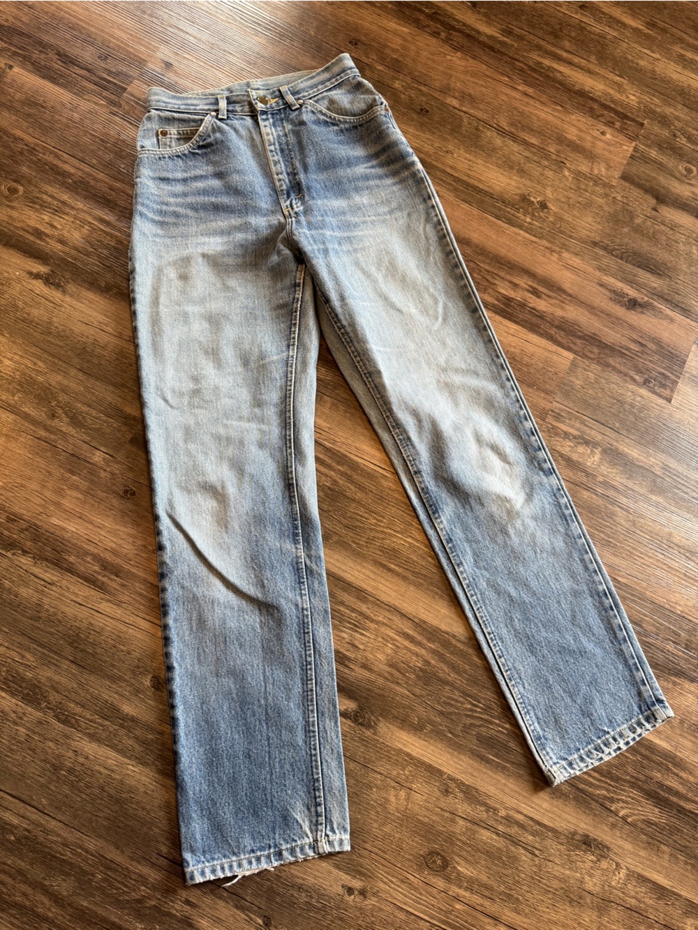 VTG 80’s Lee Jeans Size 9 Light Wash Riders USA